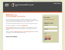 Tablet Screenshot of comcourts.gov.au